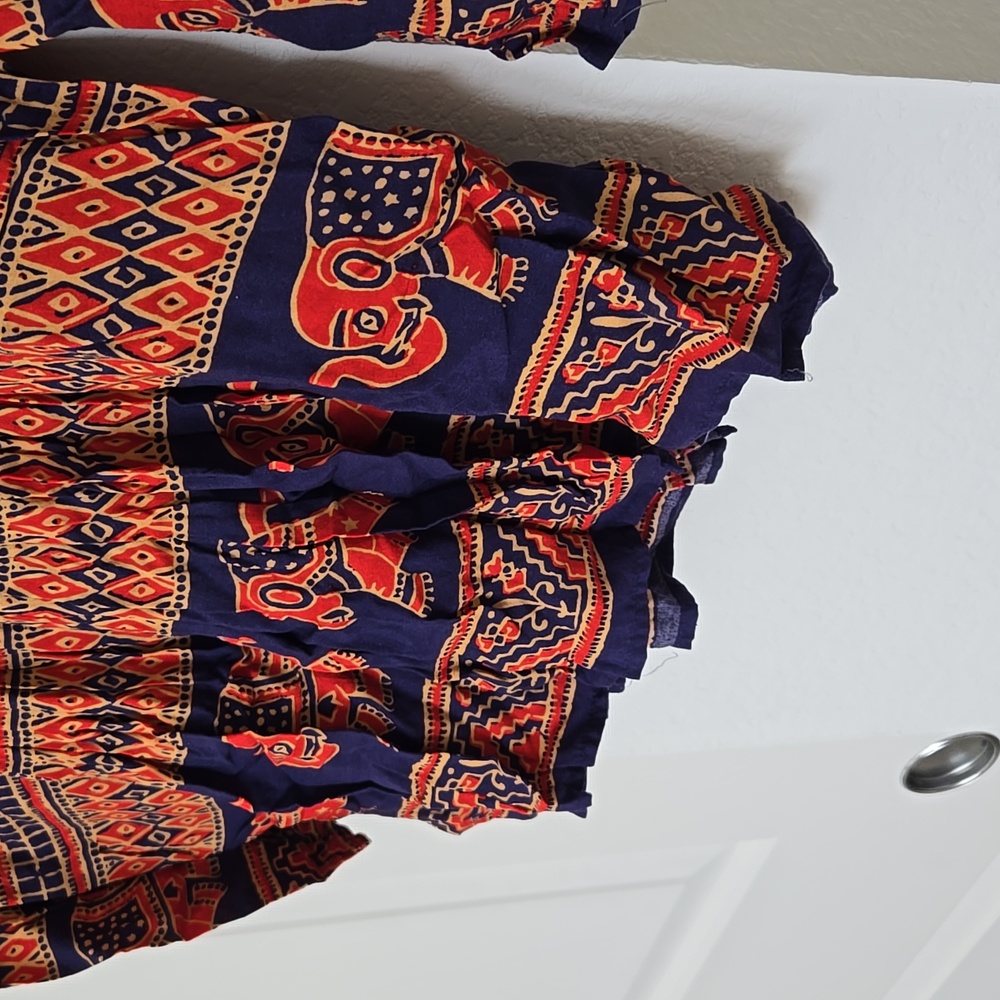 Anthropologie Vanessa Virginia elephant blouse top boho 6 - Picture 3 of 5